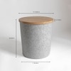 Mia Rubberwood Outdoor Coffee Table In Grey Finish
