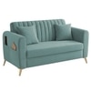 Daraco Velvet 2 Seater Sofa in Tourquise Color