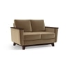Corby Luxe 2 Seater Fabric Sofa in Fawn Velvet Colour
