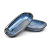 Blue Rustica Handcrafted Snack Plate Set