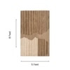 Handmade Wool Area Rug Modern Abstract Brown Beige 5 x 8 Feet Carpet