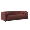 Zenol Boucle Fabrict 3 Seater Sofa In Pink