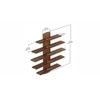 Caselle Engineered Wood Display Wall Shelf in Brown Maple