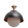 Eliante Metal Hanging Lights Mild Steel & Glass Material Antique, Black & White Finish