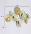 W-Fiona Abstract Metal Wall Decor in Multicolor Set of 1