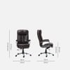 Ettorez Grace Ultra Premium Leatherette Office Chair In Brown Colour
