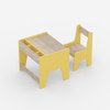 Topolino Toddler Activity Table & Chair in Yellow