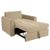 Clevam  Pull Out Sofa cum Bed  in Beige Colour