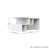 Hexa Engineered Wood Coffee Table With Storage In Frosty White