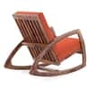 Dylan Lounge Chair in Teak Finish (Colour- Amber)
