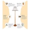 Devansh Wooden Foor Lamp
