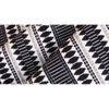 Acrylic Striped Cushion Cover with Lace Set of 2 (24 X 24 Inches)