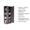 Hexa Red Wooden 1 Door Wardrobe with Hanging Space in Slate Grey Colour