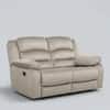 Bradford Velvet Fabric 2 Seater Manual Recliner Sofa in Beige