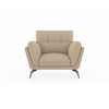 Vetra 1 Seater Leather Sofa In Pebble Colour