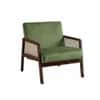 Ginni Solid Wood 1 Seater Designed Sofa  In  Teak Finish