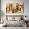 The Castle Decor African Women Silhouette Wall Art Wooden Framed Digital Painting 27x48 Inch