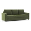 Apollo Compact  3 Seater Fabric Sofa In Moss Green Colour