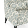 Morgen Lounge Chair in Aqua Fleur Damask Colour