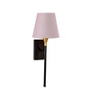Devansh Metal Electric Wall Light in Black Colour with Grey Shade Count of 1 Light