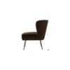 Fission Fabric Accent Chair in Brown Colour