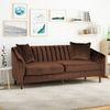 Mid Century Fabric Sofa (Brown Velvet)