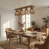 Funnel Brown Solid Wood Ceiling Light