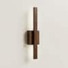 Lineo Brown Solid Wood Wall Lights