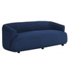 Morgen Boucle Fabric 3 Seater Sofa In Navy Blue