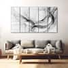 The Castle Decor Abstract Wall Painting Wooden Framed 27x48 Inch for Living Room (Style 9)