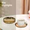 Metalsmith Metal Coaster Set of 4 Gold Finish Table Coasters