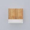 2 Doors Modular Wall Mounted Kitchen Cabinet With Organizer Shelf In Highland Pine Finish