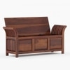 Syan Solid Wood Bench in Provincial Teak Finish
