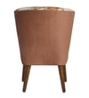 Rowan Accent Chair in Brown Floral Pattern