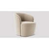 Aron Fabric Accent Chair in Cream Colour
