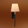 Devansh Metal Electric Wall Light in Black Colour with White Shade Count of 1 Light