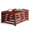 Erickson Sheesham Wood Contemporary Rectangle Coffee Table In Honey Finish