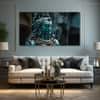 The Castle Decor Lord Shiva Wall Painting Wooden Framed 27x48 Inch (Style 7)