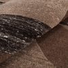 Handmade Wool Area Rug Modern Abstract Brown Beige 9 x 12 Feet Carpet
