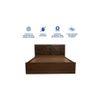 Hera Solidwood Headbord With Box Storage Queen Bed