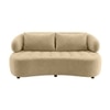 Henry Velvet 2 Seater Sofa Beige Color