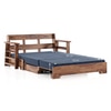 Mahim Compact 3 Seater Sofa cum Bed With Storage in Lapis Blue Colour
