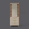Asa Dressing Table with Sliding Mirror in Grey