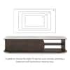 Nami Solid Wood And Aravali Marble TV Cabinet In  Dark Chestnut Finish