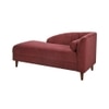 Korslund Velvet Chaise Lounger in Pink Colour