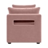 Jedlo Velvet 2 Seater Ottoman Bench  with Storage in Peach Color
