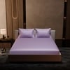 Stoa Paris 300TC UltrSatin Super King Bedsheet Set Satin Super Lilac Lilac