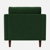 Tharoli Velvet 1 Seater Sofa in Green Colour