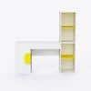 Joy Ride Study Table In Yellow & White Colour