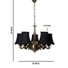 Devansh Gold Wall Mounted Lamp With Black Cotton Shade